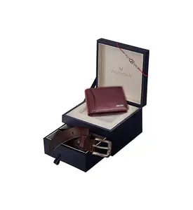 WildHorn Rakhi Gift Hamper for Brother - .Classic Men's Leather Wallet, and Rakhi Combo Gift Set for Brother, Brown, One Size (RAKHIGIFT001)