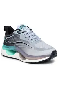 ABROS Trigger-Pro Running Sports Shoes Breathable Upper Mesh with Hyperfuse Sole Memory Foam Insole Casual Walking & Gym Shoes for Mens (Eng.Grey/Black 7)