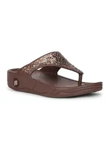 Bata Women's Platform Heel Sandal - DARK BROWN (5 UK) (5724121)