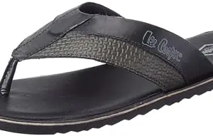 Lee Cooper Men's LC4235C Black Leather Sandal (LC4235CBLACK)_39