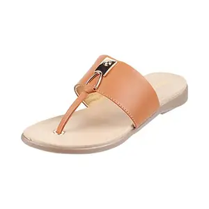 Walkway Tan Women's Synthetic Sandals 4-UK (37 EU) (32-1131)