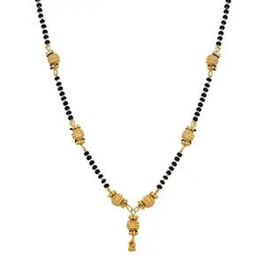 YouBella Gold Plated Jewellery Mangalsutra Pendant Necklace with Chain For Girls And Women (Style 2)