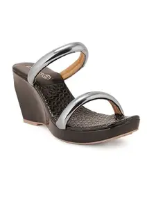 Iconics Women Sandal,Grey,UK-7