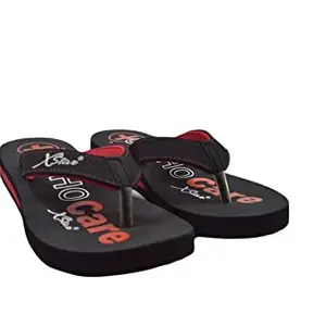 XSTAR Extra Soft Ortho Slippers For Women, Orthopedic Doctor Footwear, Ladies Chappals For Home Daily Use Slippers (Black, numeric_7)