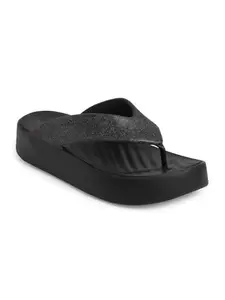 Crocs Getaway Platform Glitter Flip Blk