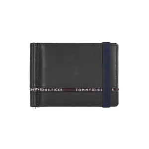 Tommy Hilfiger Larvik Men Leather Money Clip - Black