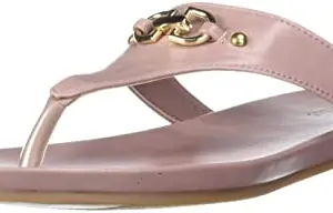 Bata Women's Ravenna Thong Peach Slipper-3 Kids UK (5715311)