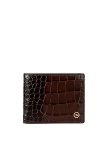 Da Milano Genuine Leather Brown Croco Mens Wallet (MW-10195F)