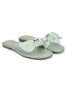 Luxyfeel Luxy Feel Green New Collection Flat For Women and Girls