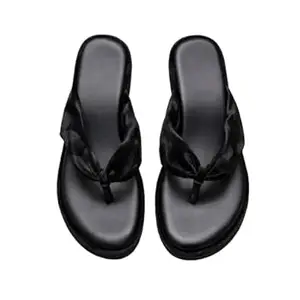 KAMARA Womens Phookni Burmi Sandals Velvet Fabric, 2.5 Fiber Gola Wedge Heel, Comfortable Non-Slip TPR Sole