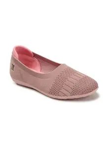 Carlton London Sports Women's Slip-On Ballerinas Colour-Pink, Size-UK 4