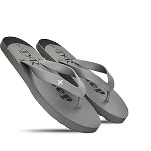 DR STTEP Men's Comfortable Flip-Flops | Lightweight & Durable Slippers for Daily Wear | Anti-Skid Sole & Stylish Design_Grey_11_Pack of 3