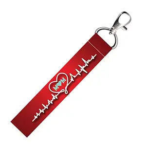 ISEE 360® Love Mom Lanyard Tag with Swivel Lobster for Gift Luggage Bags Backpack Laptop Bags L X H 5 X 0.8 INCH
