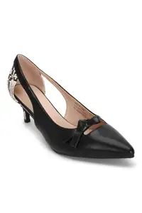 Allen Solly Women Black Casual Heels