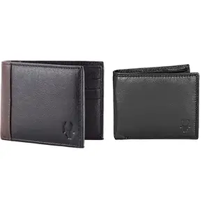 WildHorn® RFID Protected Genuine High Quality Leather Wallet for Men(Black) & WildHorn® RFID Protected Genuine High Quality Leather Wallet for Men (Black)
