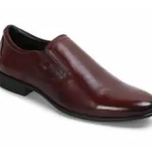 Lee Cooper Men's LC7145E Leather Formal Shoes_Cherry_40EU
