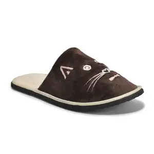 Star Fish Women's (1602) |Extra Super Soft Comfortable Slippers | Ladies Home Soft Slippers | Open Toe Comfortable Sole | Bedroom Indoor House Cloth Women Slippers Beige Brown 4 UK