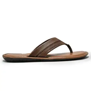 Woodland Men Tan Leather Slipper