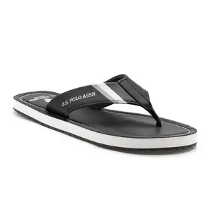 U.S. POLO ASSN. Mens Patt 3.0 Slipper-(Uk10) (Us11) (2Fd24996Z01),Black