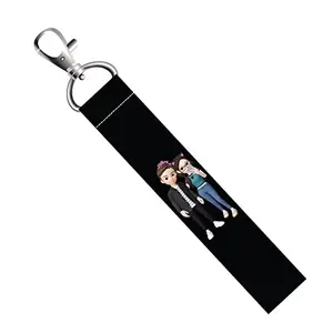 ISEE 360® Happy Couple Lanyard Tag with Swivel Lobster for Gift Luggage Bags Backpack Laptop Bags L X H 5 X 0.8 INCH