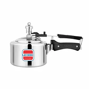 UCOOK By UNITED Ekta Engg. Chhotu 1 Litre Induction Inner Lid Aluminium Pressure Cooker, Silver price in India.