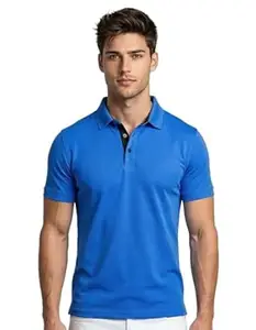 AWG ALL WEATHER GEAR Collar Tshirts | Half Sleeves Plain-Regular Fit | Dryfit Solid Polo T-Shirt | Sports wear Casual Tees | Moisture Wicking Activewear | Lightweight Quick Dry Gym & Running Polo