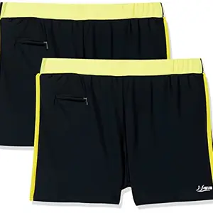 I-Swim Mens Costume Is-010 Size 3Xl Black/Yellow With Is-010 Size 3Xl Black/Yellow Pack Of 2