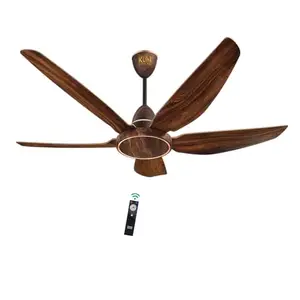 KUHL Brise E5 1320mm Stylish Power Saving BLDC Ceiling Fan with Remote | 30W | 5 Star | High Air Flow | Low Noise | IoT – Operate via Mobile & Alexa | Reverse Mode | Free Installation | Teak price in India.