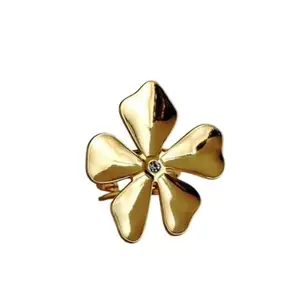 Anti Tarnish Gold Plated Adjustable Flower Ring for Womens & Girls || Pack of 1