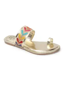 Carlton London Women Sandal,Gold,UK-6