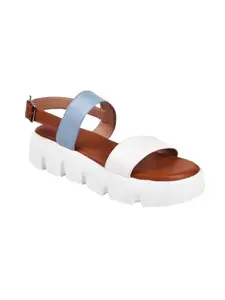 The White Pole Comfortable Stylish Ravishing Platform Heels Light Weight Trendy Sandals For Women & Girls