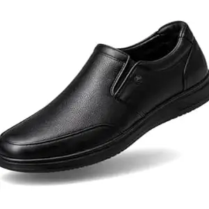 Kraasa Men’s Formal Slip-On Shoes | Vegan Leather Upper | Airmix Sole | High Cushioning | Lightweight & Comfortable
