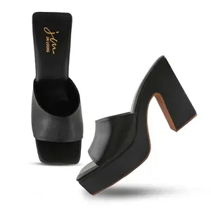 JM LOOKS Women Fashion Stylish Block Heel Casual Sandal Open back Fancy Solid Comfortable Sole For Womens & Girls