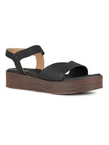 Inc.5 Womens Black Casual Solid Round Toe Casual Sandals