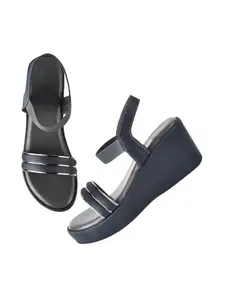 TRYME Wedges Soft Comfortable and Stylish Casual & Formal Occasions Platform Sandals for Women & Girls