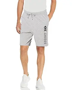 KART BLACK Men's Regular Fit Shorts with Pocket/Casual Knit Shorts (l, greysprint)
