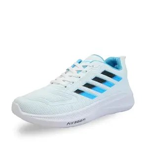 Gourwani Premium Sports,Gym, Trending, Stylish Running Shoes for Men (Size 6 to 10) (White, 7)