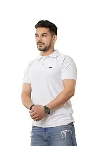 Men’s Polo T Shirt | Comfortable Rich Cotton, Band Collar, Regular Fit | Stylish & Premium All Day Wear
