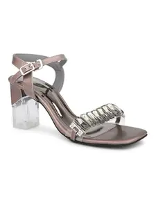 Inc.5 Women Pewter Embellished Block Heels