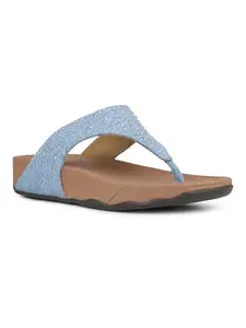 Inc.5 Womens Blue Casual T-Strap Comfort Sandals