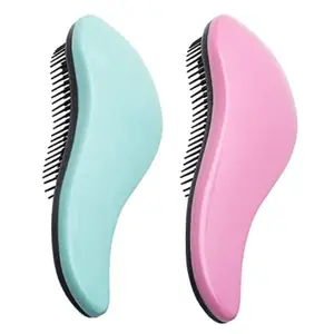 FEELHIGH Detangling 2 pcs Comb for Natural,Curly, Straight, Wet or Dry Hair -adult & kids