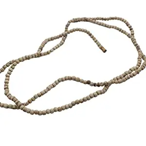 Dharmsaar Long Tulsi Beads Mala Original for Neck, Daily Use Big Size Tulsi Mala 108 Beads for Men and Women, Tulasi Kanthi Rosary Necklace 3 Round Designer (1 pcs)