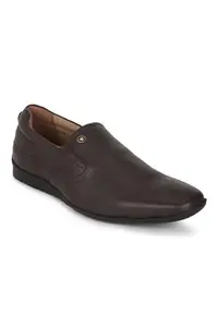 Louis Philippe Men's Brown Formal Shoes Euro- 41