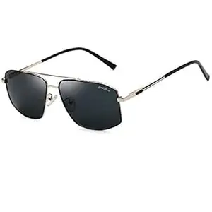 grey jack Polarized Square Sunglasses with Spring Hinge Eyewear for Men Women UV Protected 1280