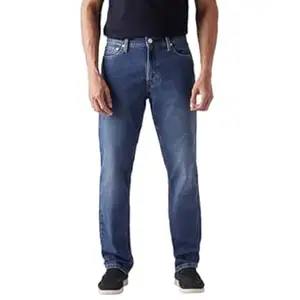 Levi's Men's 541 Mid Indigo Tapered Fit Mid-Rise Jeans