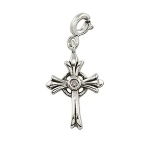 FOURSEVEN Jewellery 925 Sterling Silver Holy Cross Charm Pendant, Fits in Bracelets and Necklace for Men and Women