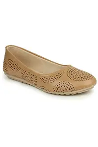 Shezone Beautiful Beige Color Synthetic Material Bellies for Womens from
