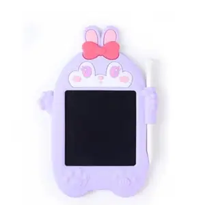 Edutod Colorful LCD Writing Tablet for Kids & Students | Reusable Digital Writing Pad with Stylus | E-Slate Drawing Board for Learning, Office Notes & Creative Play. (Bunny, 13.9 X 16 cm)