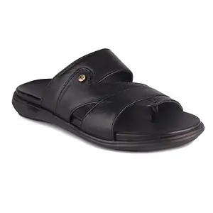 Red Chief Slipper for Men Black