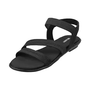 Walkway Womens Synthetic Black Sandals (Size (5 UK (38 EU))